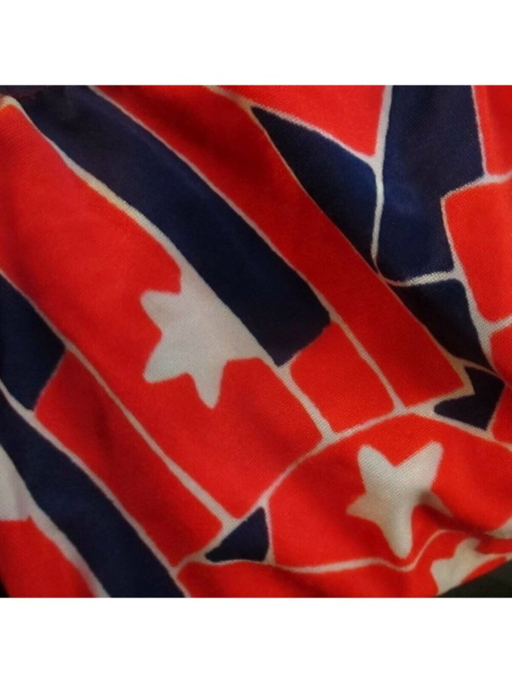 Vintage 1980's Girls Swimsuit Size 6X 6 NEW NWOT STAR PRINT  One Piece  MADE USA